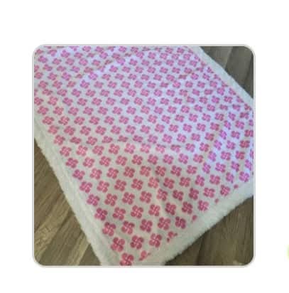 Baby Girl Lauburu Blanket (Made to Order)