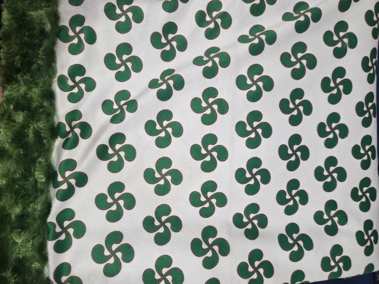 Green Baby Lauburu Blanket